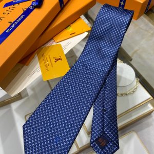 Louis Vuitton Diamonds V Tie Marine Lv Men Tie M71200