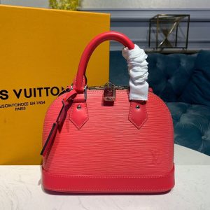 Louis Vuitton Alma BB Epi Hot Pink For Women, Women’s Handbags, Shoulder And Crossbody Bags 9.2in/23.5cm LV