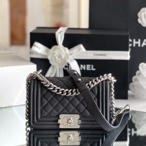 Chanel Mini Classic Flapbag Black For Women 20cm/7.9 in