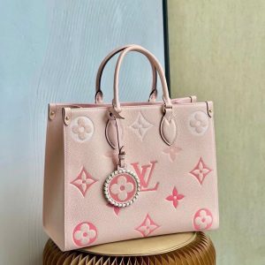 Louis Vuitton OnTheGo MM Monogram Empreinte Cream For Women 34cm LV M45717