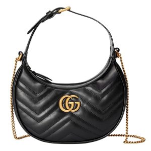 GUCCI Marmont half moon shaped mini bag 699514 DTDHT 1000