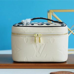 Louis Vuitton Nice BB Monogram Empreinte White /Black For Women, Women's Wallets 9.4in/24cm LV