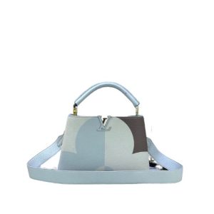 LOUIS VUITTON CAPUCINES ICE AGE WHITE 31.5CM