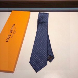 Louis Vuitton Monogram Classic Tie Marine LV Men Tie M70953
