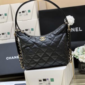 Chanel Maxium Old Hobo Bag Black For Women, Women's Bags 14.4in/37cm AS3488 B08857 94305