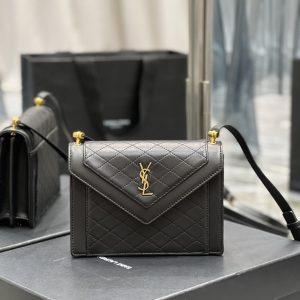 Saint Laurent Gaby Mini Satchel Black For Women, Women's Bags 7.9in/20cm YSL 6855741EL071000