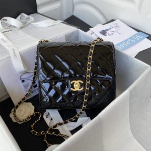 Chanel Small Floor Pack Black For Women, Women's Bags 7.6in/19.5cm AS3649 B09577 94305