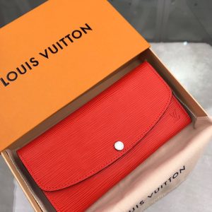 Louis Vuitton Emilie Wallet Epi Red For Women, Women's Wallets 7.5in/19cm LV