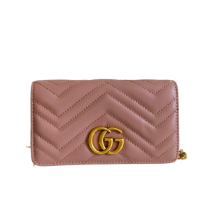 GUCCI WOMEN'S GG MARMONT MINI BAG ROSE 18CM