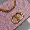 Christian Dior Medium Dior Caro Bag Pink, For Women, Women’s Handbags 27.5cm/10.8in CD
