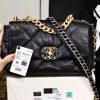 Chanel 19 Handbag 26cm Black For Women AS1160 B04852 94305
