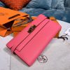 Hermes Kelly Wallet To Go Woc Pink With Gold Toned Hardware Bag For Women 8.2in/21cm