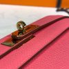 Hermes Kelly Wallet To Go Woc Pink With Gold Toned Hardware Bag For Women 8.2in/21cm