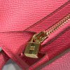 Hermes Kelly Wallet To Go Woc Pink With Gold Toned Hardware Bag For Women 8.2in/21cm