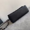 Chanel Small Classic Handbag Silver Toned Hardware Black For Women, Women's Bags, Shoulder and Crossbody Bags 7.8in/20cm A01113