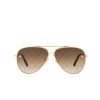 Louis Vuitton The LV Pilot Sunglasses Gold For Women Z1619U