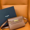 Saint Laurent Manhattan Small Shoulder Bag Brown For Women 9.4in/24cm YSL 6756260SXPW6362