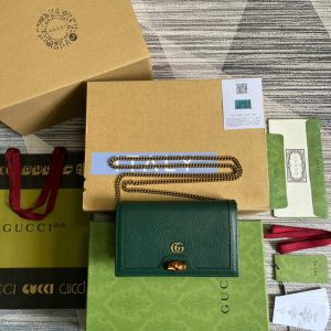 Gucci Diana Mini Bag With Bamboo Green For Women, Women’s Bags 7.5in/19cm GG ‎696817 DJ20T 3120