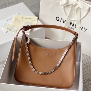 Givenchy Medium Moon Cut Out Bag Pumpkin For Women, Women’s Handbags, Shoulder Bags 11.8in/30cm GVC