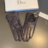 Dior Gloves In Dark Purple