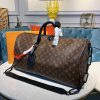 Louis Vuitton Keepall Bandouliere 50 Monogram Solar Ray Canvas Black/Orange By Virgil Abloh For Men, Men's Bags, Travel Bags 19.7in/50cm LV M44471
