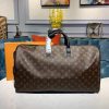 Louis Vuitton Keepall Bandouliere 50 Monogram Solar Ray Canvas Black/Orange By Virgil Abloh For Men, Men's Bags, Travel Bags 19.7in/50cm LV M44471
