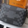 Louis Vuitton Studio Messenger Damier Graphite Gray For Men, Men's Bags, Shoulder And Crossbody Bags 9.3in/25.3cm LV N50013