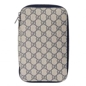 Gucci GG Mini Packing Cube Supreme Canvas Beige/Grey For Men 8.7in/22cm ‎‎‎726657 KGD0N 4060