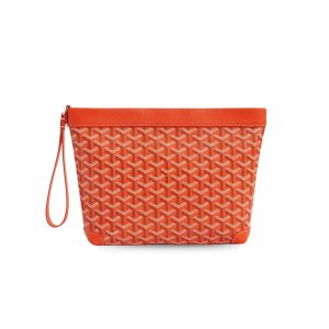 Goyard Conti Pouch Orange For Women‎ 9.4in/24cm CONTIPPMLTY07CL07P
