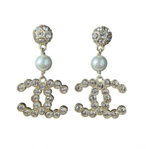 Chanel Double C Earrings Gold For Women