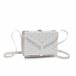 Goyard Minaudière Trunk Bag White For Women‎ 4.5in/11.5cm MINA08PMLTY50CL50P