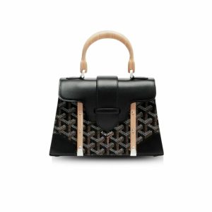 Goyard Saigon Structure Mini Bag Black For Women‎ 7.9in/20cm SAIGOBMINTY01CL01P