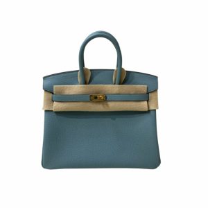 Hermes Birkin 25 Beton Togo Jade Green For Women 25cm / 9.8in