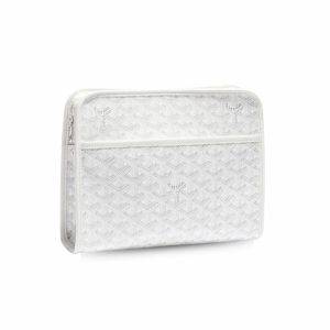 Goyard Jouvence MM Toiletry Bag White For Women‎ 9.6in/24.5cm JOUVENMMLTY50CL50P