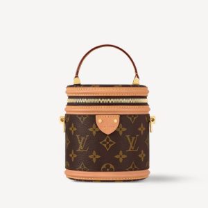 Louis Vuitton Nano Cannes Handbags Brown For Women 14.5cm / 5.7in M82952