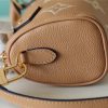 Louis Vuitton Nano Speedy Monogram Empreinte Arizona Beige / Cream For Women, Women's Handbags, Shoulder And Crossbody Bags 6.3in/16cm LV M81457