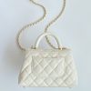 Chanel Coco Handle Mini Bag White For Women 5,1in/13cm