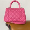 Chanel Coco Handle Mini Bag Dark Pink For Women 5,1in/13cm