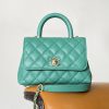 Chanel Coco Handle Mini Bag Green For Women 5,1in/13cm