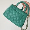 Chanel Coco Handle Mini Bag Green For Women 5,1in/13cm