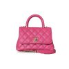 Chanel Coco Handle Mini Bag Dark Pink For Women 5,1in/13cm