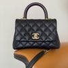 Chanel Coco Handle Mini Bag Black For Women 5,1in/13cm