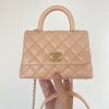 Chanel Coco Handle Mini Bag Nude For Women 5,1in/13cm