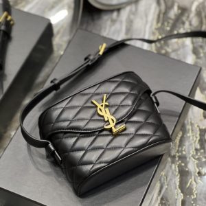 Saint Laurent June Box Bag Black For Women, Women’s Bags 7.5in/19cm YSL 7100801EL071000