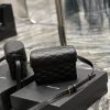 Saint Laurent June Box Bag Black For Women, Women's Bags 7.5in/19cm YSL 7100801EL071000