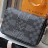 Louis Vuitton Studio Messenger Damier Graphite Gray For Men, Men's Bags, Shoulder And Crossbody Bags 9.3in/25.3cm LV N50013