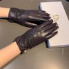Dior Gloves In Dark Purple