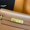 Saint Laurent Manhattan Small Shoulder Bag Brown For Women 9.4in/24cm YSL 6756260SXPW6362