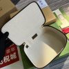Gucci GG Mini Packing Cube Supreme Canvas Beige/Grey For Men 8.7in/22cm 726657 KGD0N 4060
