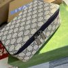 Gucci GG Mini Packing Cube Supreme Canvas Beige/Grey For Men 8.7in/22cm 726657 KGD0N 4060